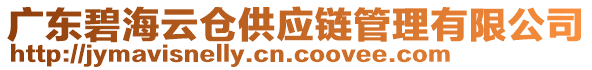 廣東碧海云倉供應鏈管理有限公司