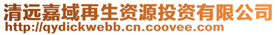清遠嘉域再生資源投資有限公司