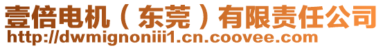 壹倍電機(jī)（東莞）有限責(zé)任公司