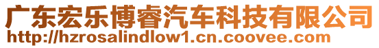 广东宏乐博睿汽车科技有限公司