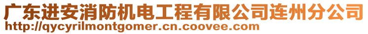 廣東進(jìn)安消防機(jī)電工程有限公司連州分公司