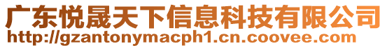 廣東悅晟天下信息科技有限公司