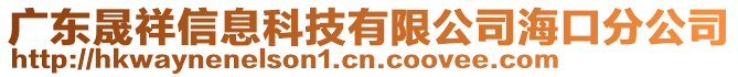 廣東晟祥信息科技有限公司海口分公司