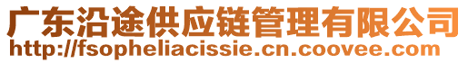 廣東沿途供應(yīng)鏈管理有限公司