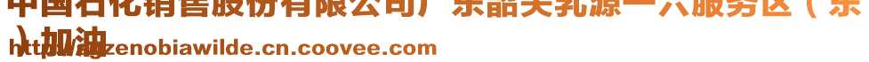 中國(guó)石化銷售股份有限公司廣東韶關(guān)乳源一六服務(wù)區(qū)（東
）加油
