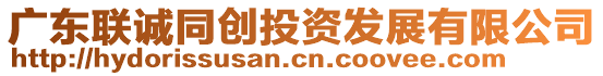 廣東聯(lián)誠同創(chuàng)投資發(fā)展有限公司