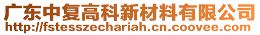 廣東中復(fù)高科新材料有限公司