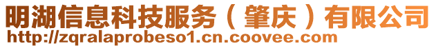 明湖信息科技服務（肇慶）有限公司