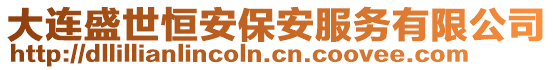 大連盛世恒安保安服務(wù)有限公司