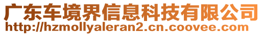 廣東車境界信息科技有限公司