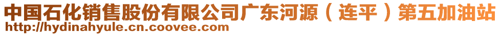 中國石化銷售股份有限公司廣東河源（連平）第五加油站