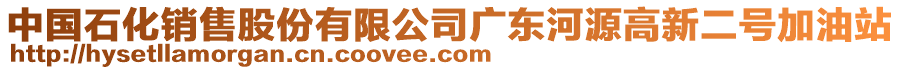 中國(guó)石化銷售股份有限公司廣東河源高新二號(hào)加油站