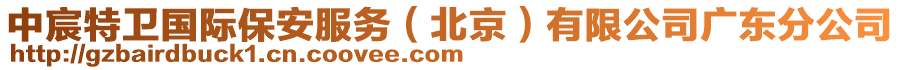 中宸特衛(wèi)國(guó)際保安服務(wù)（北京）有限公司廣東分公司