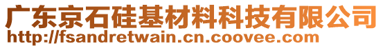 廣東京石硅基材料科技有限公司