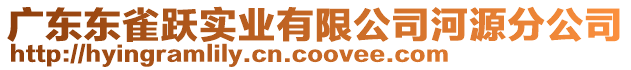 廣東東雀躍實(shí)業(yè)有限公司河源分公司