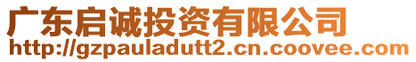 廣東啟誠(chéng)投資有限公司