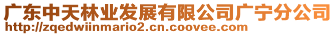 廣東中天林業(yè)發(fā)展有限公司廣寧分公司