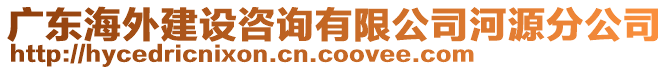 廣東海外建設(shè)咨詢有限公司河源分公司