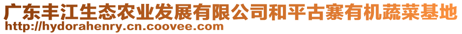 廣東豐江生態(tài)農(nóng)業(yè)發(fā)展有限公司和平古寨有機(jī)蔬菜基地