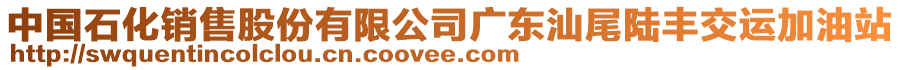 中國(guó)石化銷售股份有限公司廣東汕尾陸豐交運(yùn)加油站