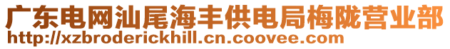 廣東電網(wǎng)汕尾海豐供電局梅隴營(yíng)業(yè)部