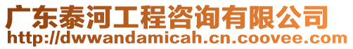 廣東泰河工程咨詢有限公司