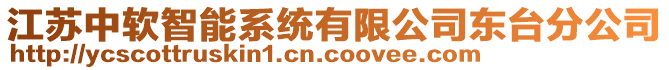 江蘇中軟智能系統(tǒng)有限公司東臺分公司