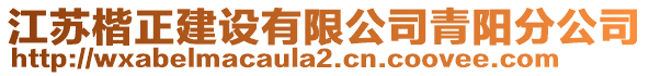 江蘇楷正建設有限公司青陽分公司