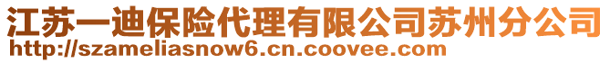 江蘇一迪保險(xiǎn)代理有限公司蘇州分公司