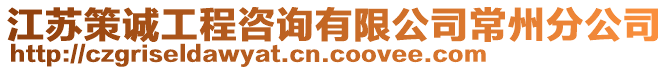 江蘇策誠工程咨詢有限公司常州分公司