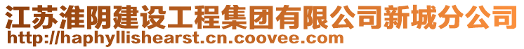 江蘇淮陰建設(shè)工程集團有限公司新城分公司