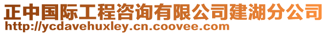 正中國際工程咨詢有限公司建湖分公司