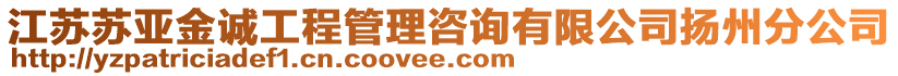 江蘇蘇亞金誠工程管理咨詢有限公司揚州分公司