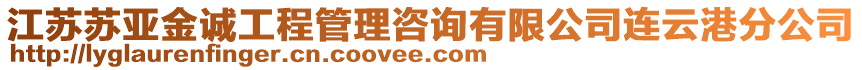 江蘇蘇亞金誠(chéng)工程管理咨詢(xún)有限公司連云港分公司