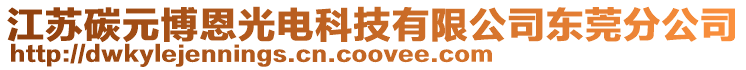 江蘇碳元博恩光電科技有限公司東莞分公司