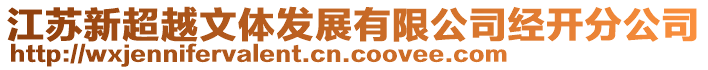 江蘇新超越文體發展有限公司經開分公司