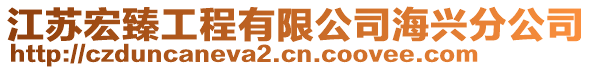 江蘇宏臻工程有限公司海興分公司