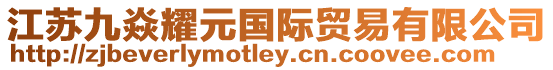 江蘇九焱耀元國際貿易有限公司