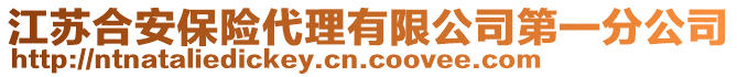 江蘇合安保險代理有限公司第一分公司