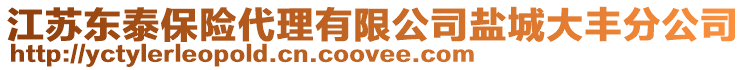 江蘇東泰保險代理有限公司鹽城大豐分公司