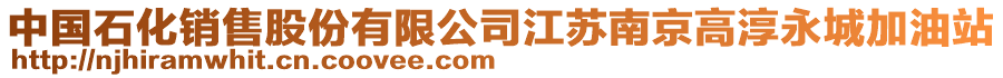 中國(guó)石化銷售股份有限公司江蘇南京高淳永城加油站