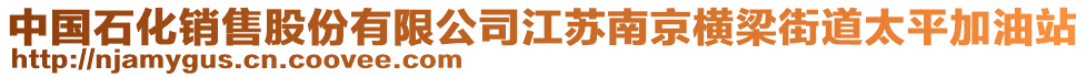 中國石化銷售股份有限公司江蘇南京橫梁街道太平加油站