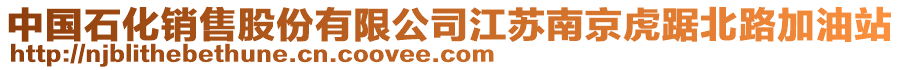 中國(guó)石化銷售股份有限公司江蘇南京虎踞北路加油站