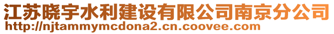 江蘇曉宇水利建設(shè)有限公司南京分公司