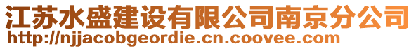 江蘇水盛建設(shè)有限公司南京分公司