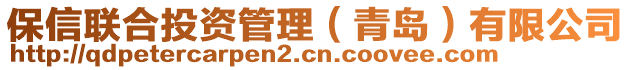 保信聯(lián)合投資管理（青島）有限公司