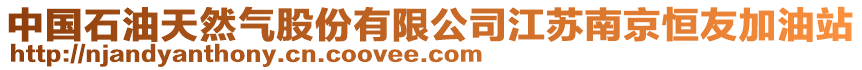 中國石油天然氣股份有限公司江蘇南京恒友加油站