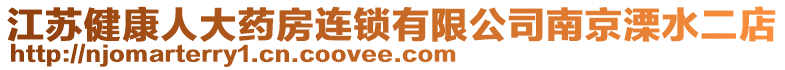 江蘇健康人大藥房連鎖有限公司南京溧水二店