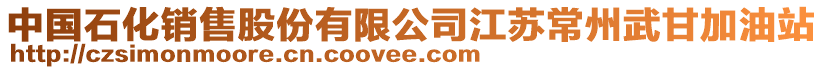 中國石化銷售股份有限公司江蘇常州武甘加油站