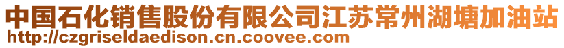 中國石化銷售股份有限公司江蘇常州湖塘加油站